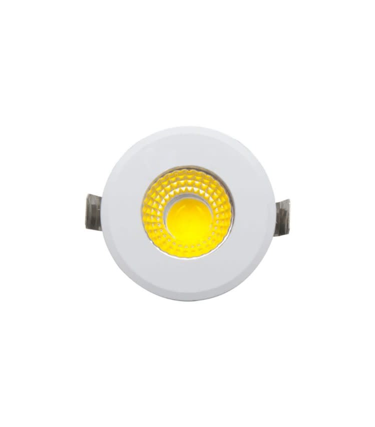 Foco Spot Mini 3W 3000K Luz Cálida Blanco Embutido Redondo2