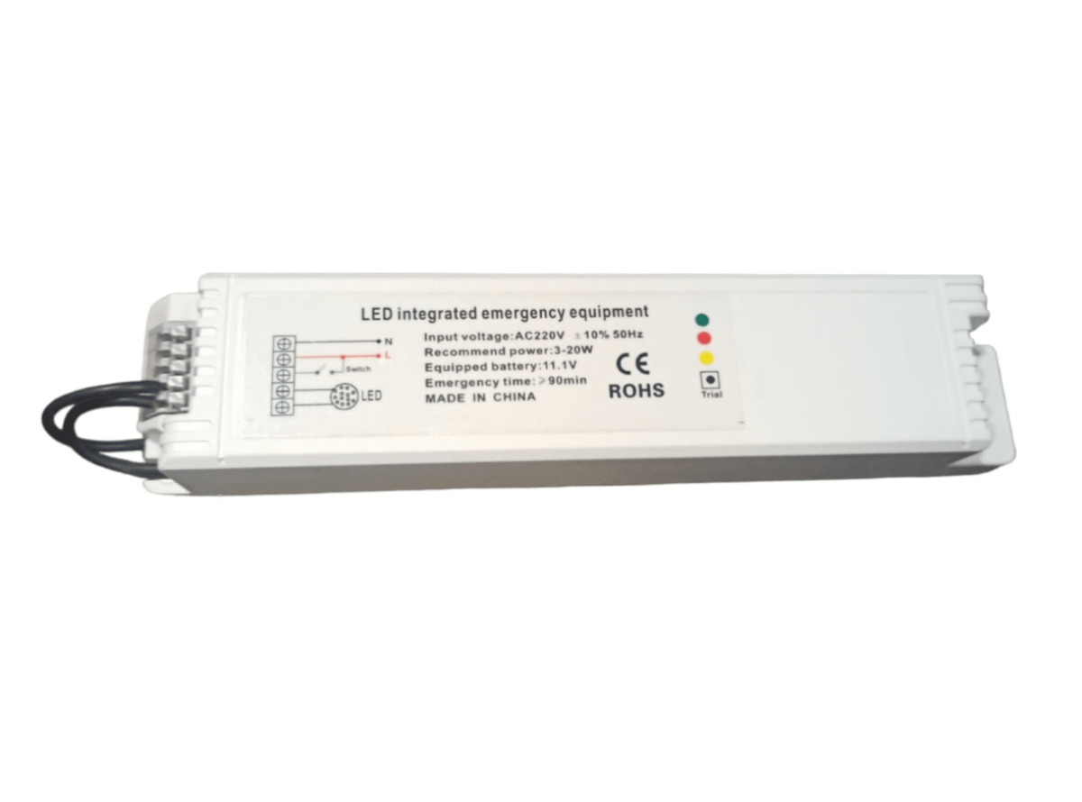 Kit de Emergencia Led 3-20W máx. 90min /carga 24hrs1