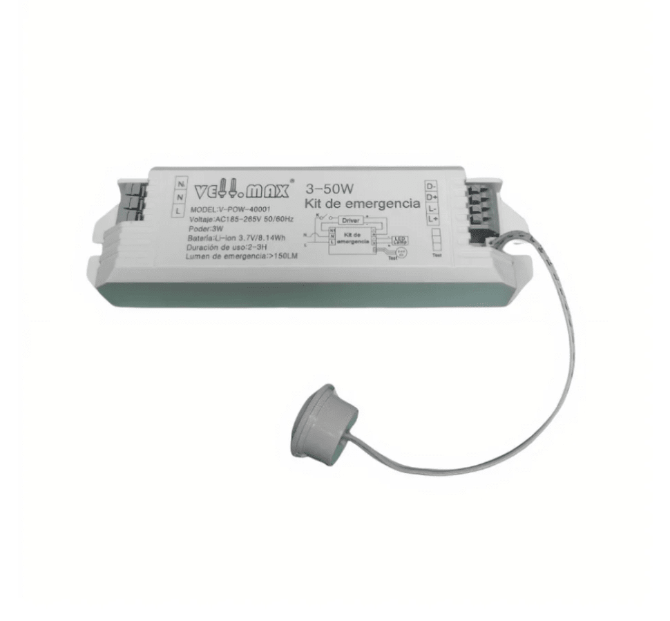 Kit de Emergencia 3-50W Batería Litio 3,7V 2200 mAh (uso con Driver)1