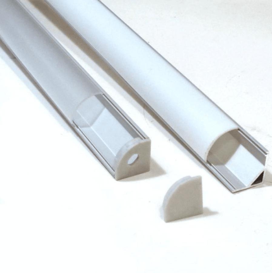 Perfil Aluminio Difusor 1002 2mt Esquinero 16x16mm1
