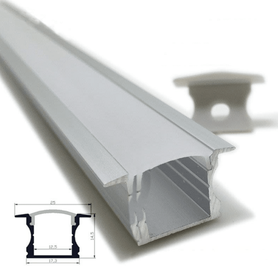 Perfil Aluminio Difusor 1201 3mt Alto Empotrable1