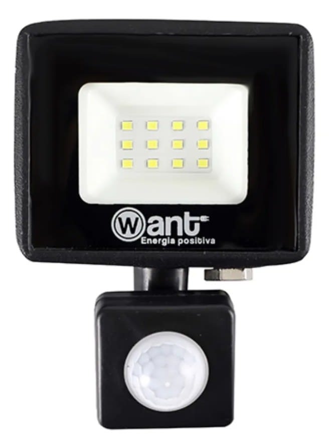 Proyector de Área Led Thin Light c/ Sensor 10W 6000k Luz Fría (wt)1