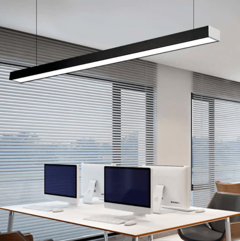 Lineal Led 27W Negro 4000K Luz Neutra 1180x70x40mm Económico (wt)3