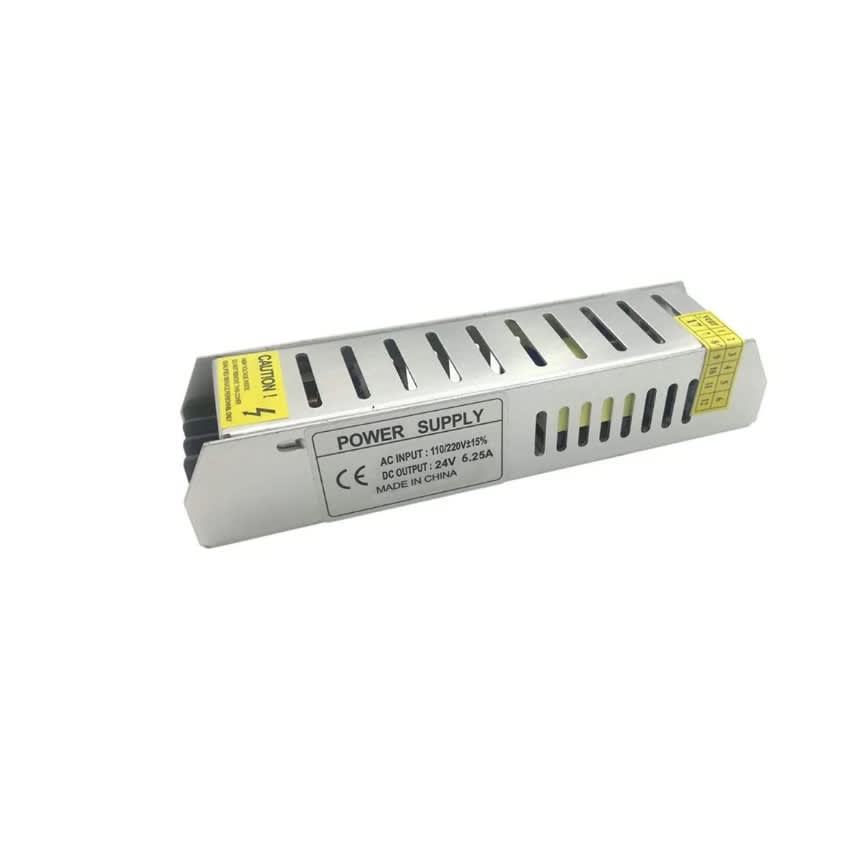 Fuente de Poder 24V 6,25A 150W IP20 (208x57x38mm)1