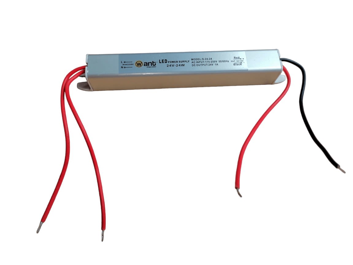 Fuente de Poder 24V 1A 24W Ultra Delgada (123x18x18mm)(wt)1