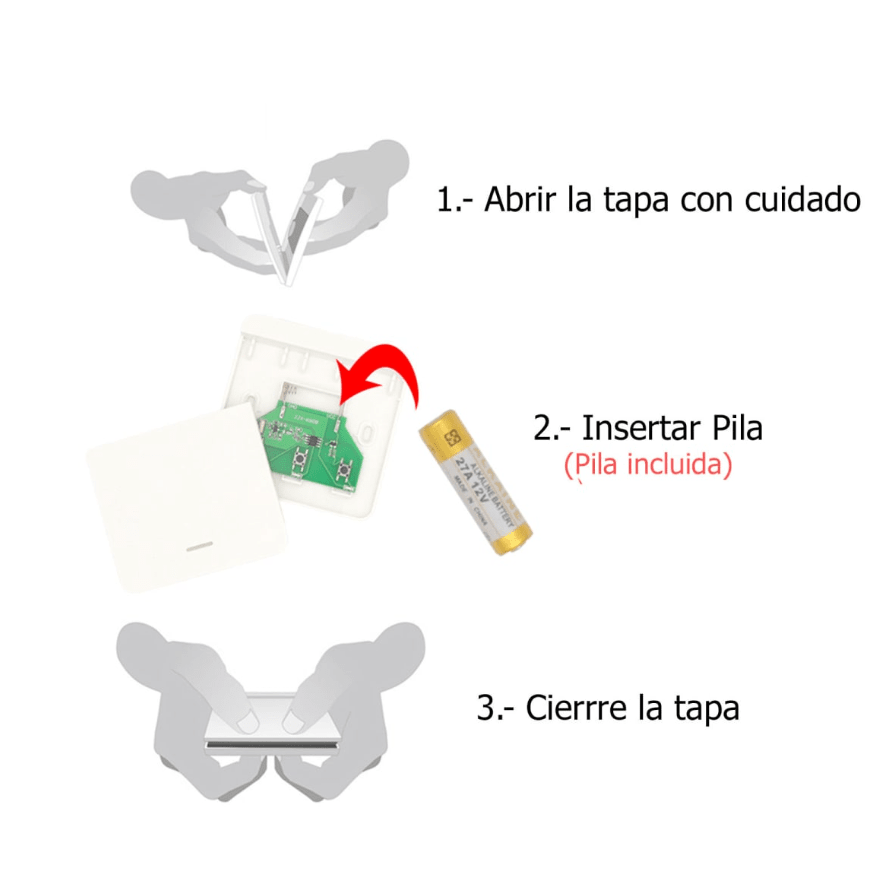 Control Remoto Muro para Cinta Led Digital 1 Color 12-24V 12A4