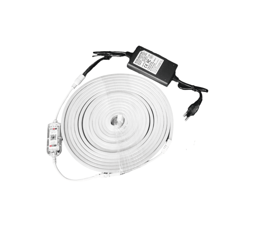 Neón Digital Led RGB 7W/m IP67 5mt con Control y Transformador1