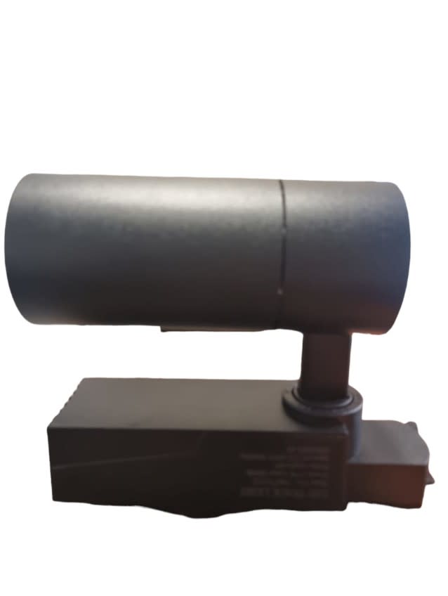 Foco Riel Monofásico 15W 3000K Luz Cálida Negro F.P.0.9 (kn)5