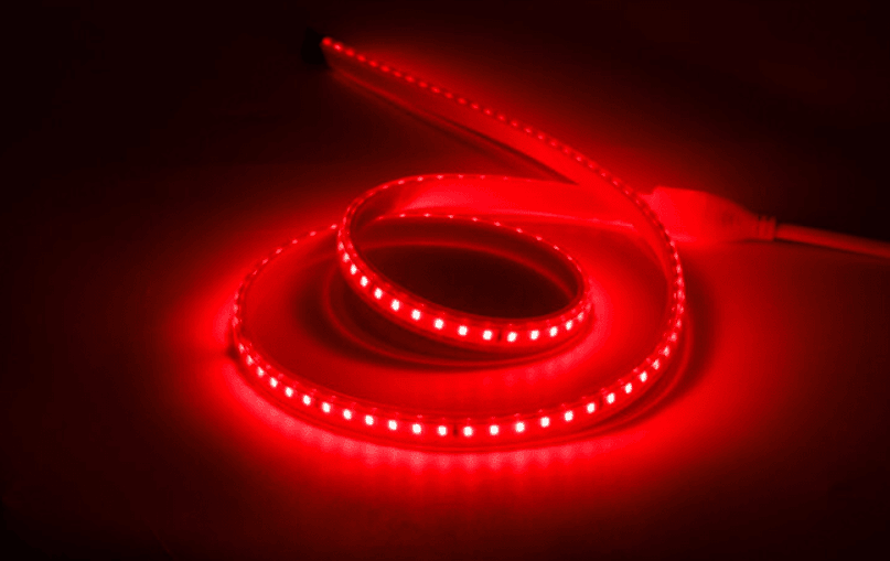 Cinta Led 220V Delgada Rojo 120Led/m 2835 IP68 Exterior 100mt (wt)2