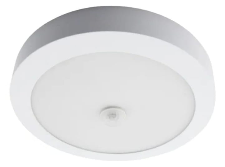 Panel 18W Redondo Sobreponer 6000K Luz Fría Sensor Mov.1