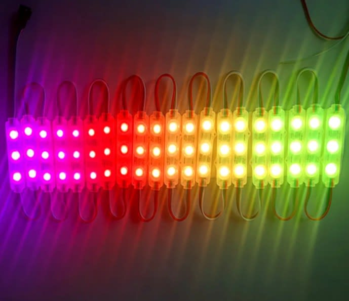 Tira 20 Módulo Digital ws2811 RGB 12V 1,6W IP65 170°4