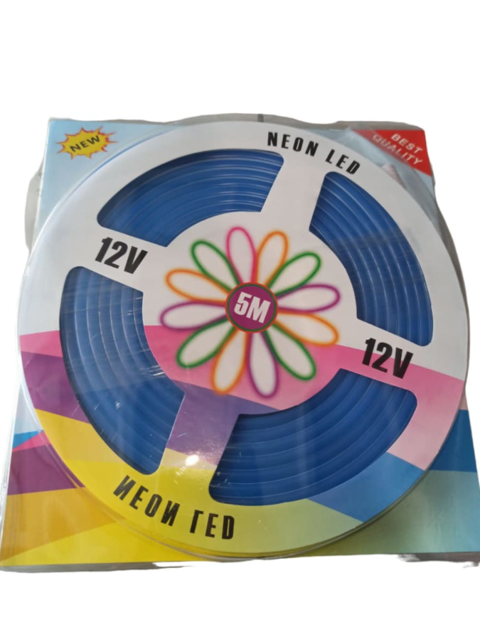 Cinta Led Neón 12V Azul 5mt (blíster)3