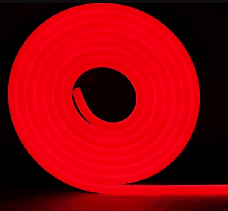 Cinta Led Neón 12V Rojo 5mt (blíster)3