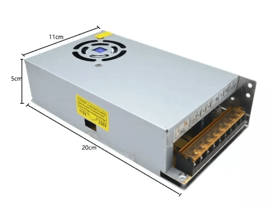 Fuente de Poder 12V 20A 240W con ventilador (200x110x50mm)2