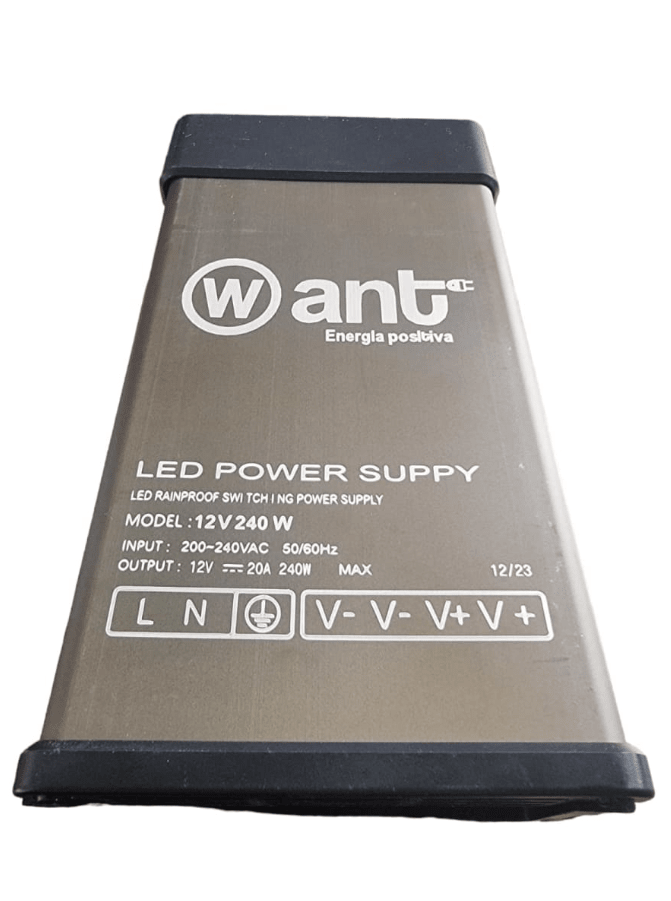 Fuente de Poder 12V 20A 240W IP44 (lluvia)(170x90x50mm)(wt)1