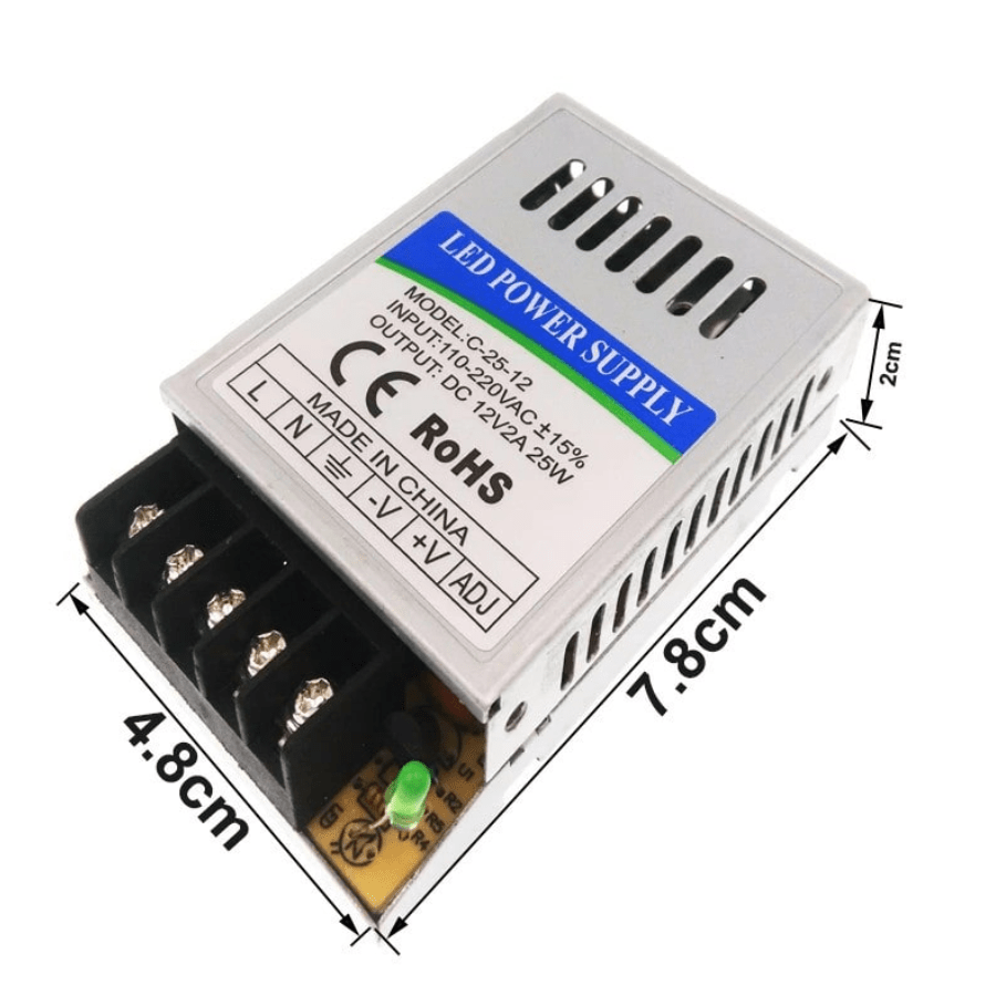 Fuente de Poder 12V 2A 25W IP202