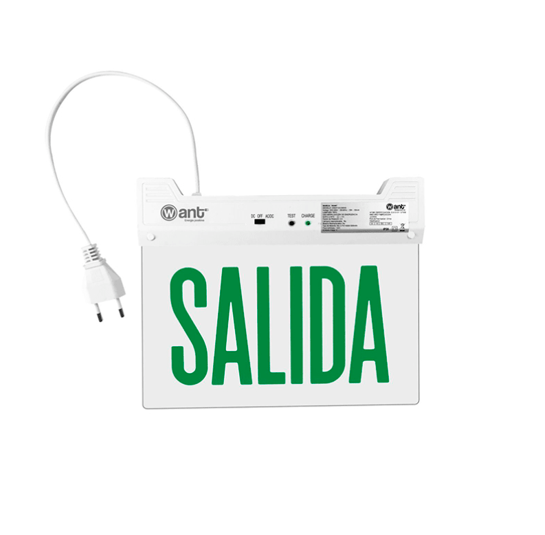 Señalética de emergencia SALIDA 247x216mm2
