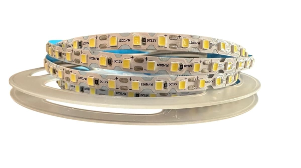 Cinta Led 12V 2835 12W/m IP20 120Led/m ZigZag 6000K Luz Fría 5mt1