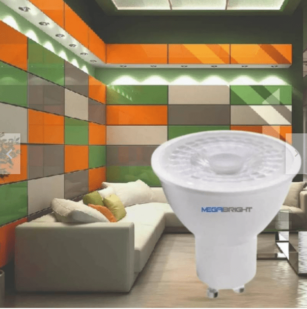 Ampolleta GU10 5,5W 38° 4000K Luz Neutra (tipo dicróico)6