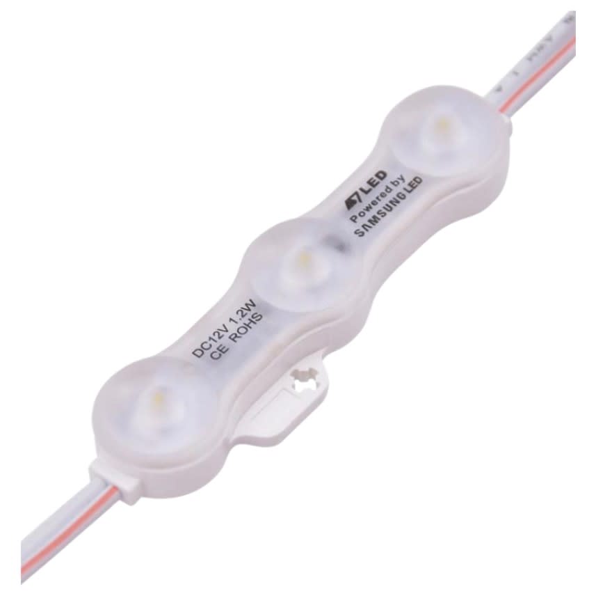 100 Módulos 12V 1,2W 6500K Luz Fría desing Korea Samsung1
