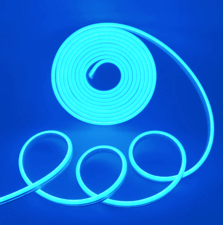Neón Led 12V 6W/m 50mt Azul Hielo Celeste SEC (kn)5