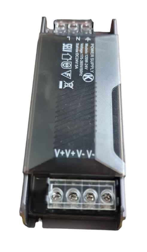 Fuente de Poder 24V 5A 120W HQ Compacta(138x51x27mm)(kn)3