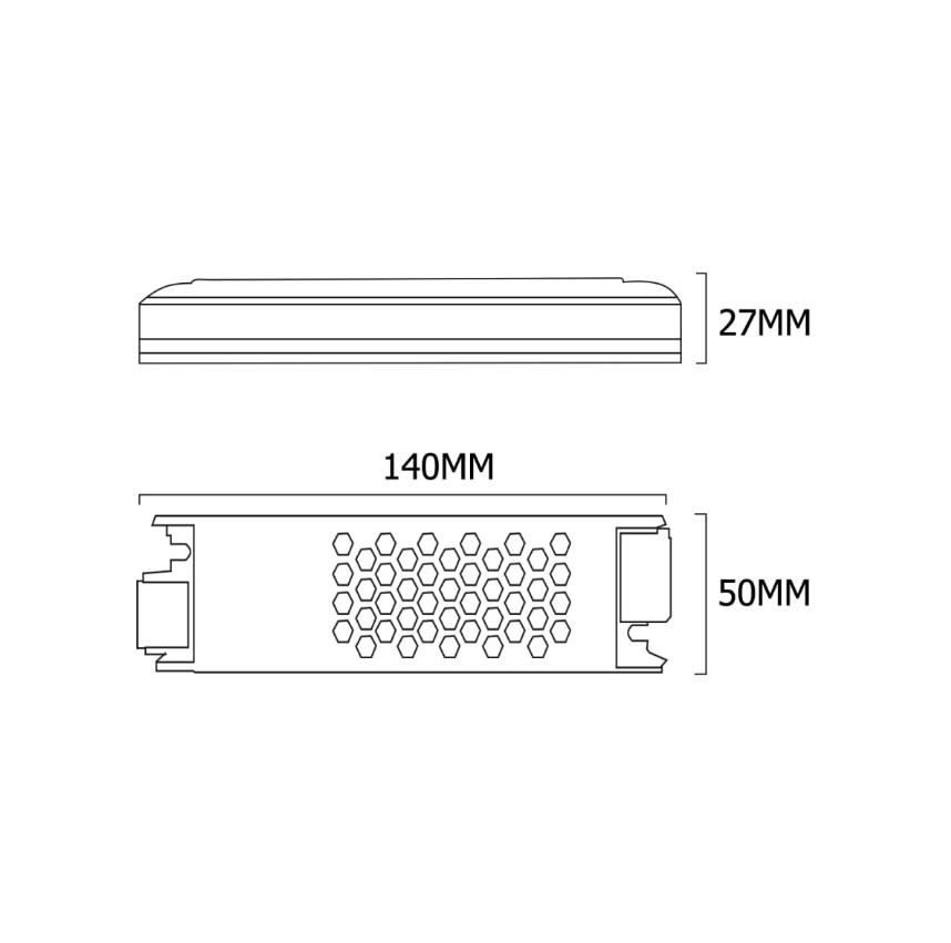 Fuente de Poder 24V 4.2A 100W HQ Compacta (140x50x27mm) (kn)3