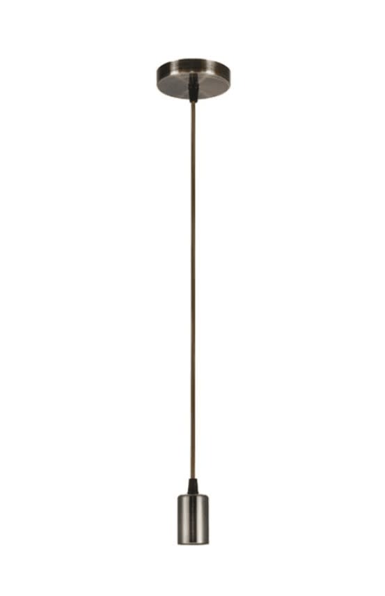 Soquete Vintage Eco Bronce E27 con cable 1mt1