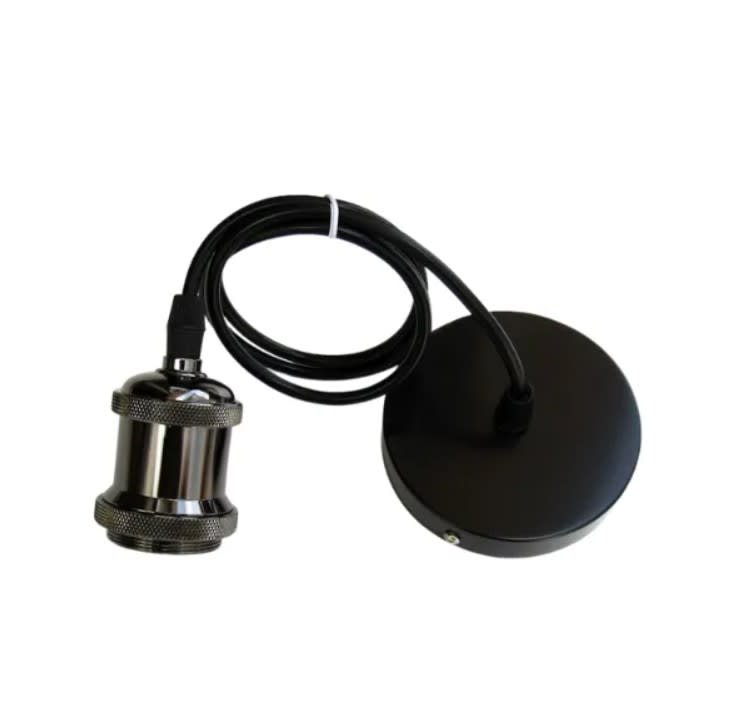 Soquete Vintage Grafito E27 cable 1mt2