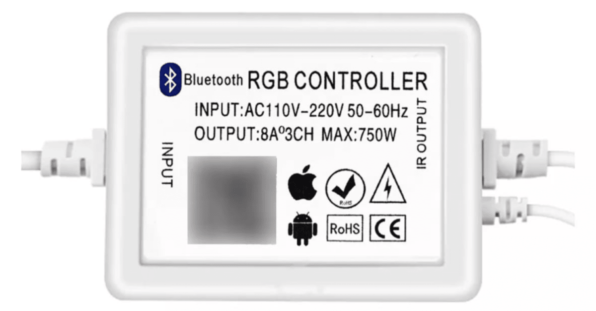 Control Remoto IR Bluetooth para Cinta Led 220V RGB2