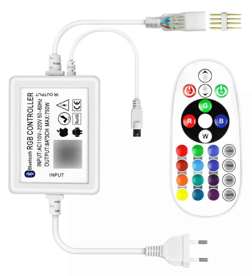 Control Remoto IR Bluetooth para Cinta Led 220V RGB1