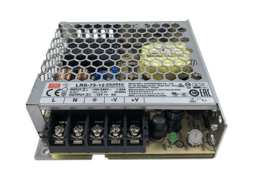 Fuente de Poder Mean Well 12V 6A 75W LRS-75-12 (99x97x30mm)2