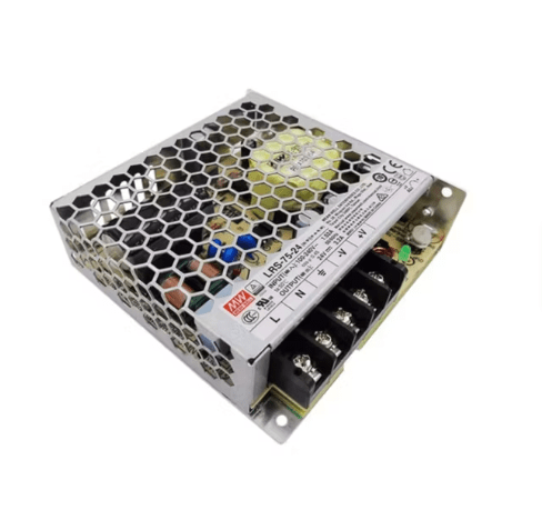Fuente de Poder Mean Well 24V 3,2A 76,8W LRS-75-24 (99x97x30mm)1