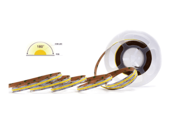Cinta Led 24V COB 12W/m IP54 320Led/m 3000K Luz Cálida 10mt4