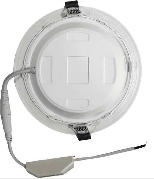 Panel Led 12W Redondo Embutido 170/158mm 6000K Luz Fría2