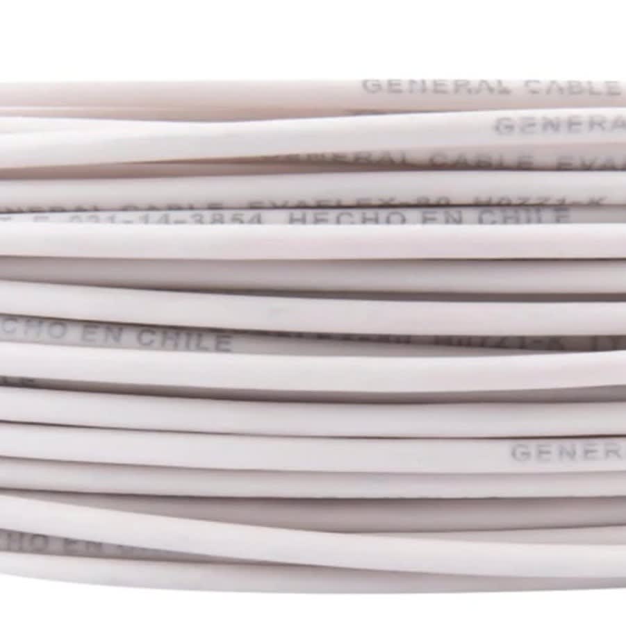 Cable Eva 1,5mm Blanco 100 Metros 450/750V 70°C SEC4
