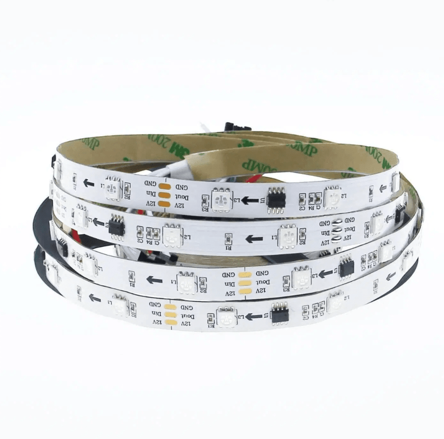 Cinta Led 12V 5050 Digital ws2811 IP20 30Led/m RGB 5mt1