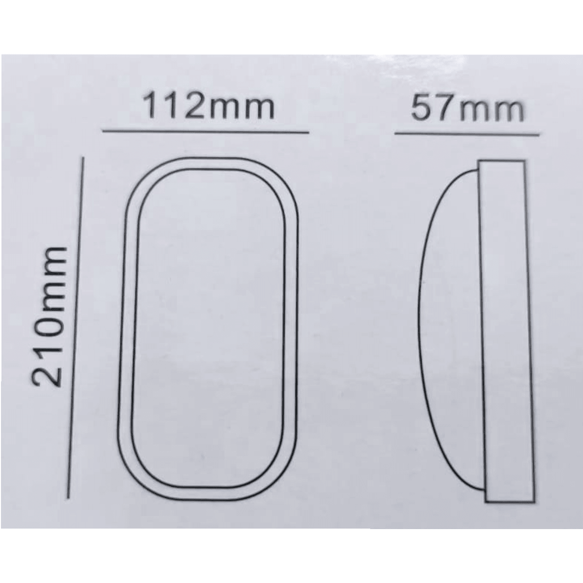 Foco Tortuga Led Blanco 15W 6500K Luz Fría IP44 Ovalado4
