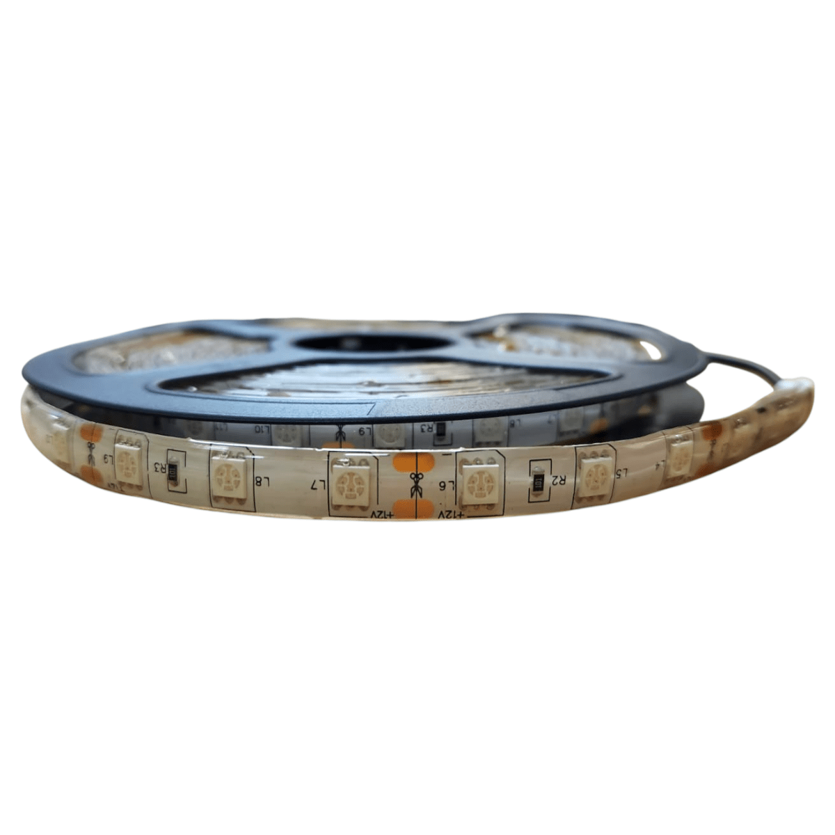 Cinta Led 12V 5050 14,4W/m IP65 60Led/m Amarillo 5mt (zh)2