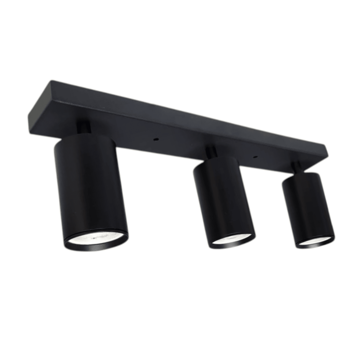 Aplique Porta GU10 Triple Negro Sobrepuesto Led Modelo Altair III2