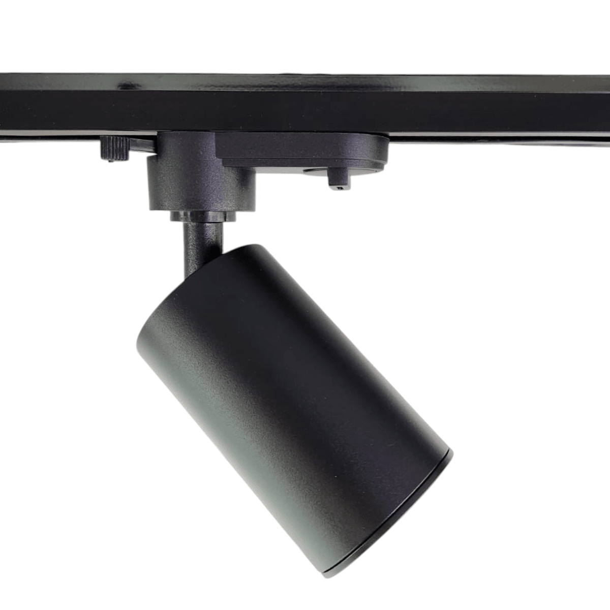 Foco Riel Gu10 Negro 1F Cilindro2