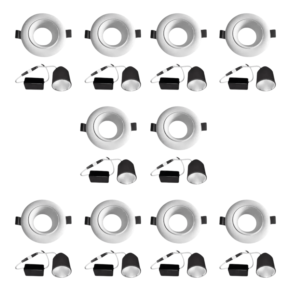 Foco Spot Eco Driver DC24V a AC220V IP65 Metal con Base (10 Unid.)2