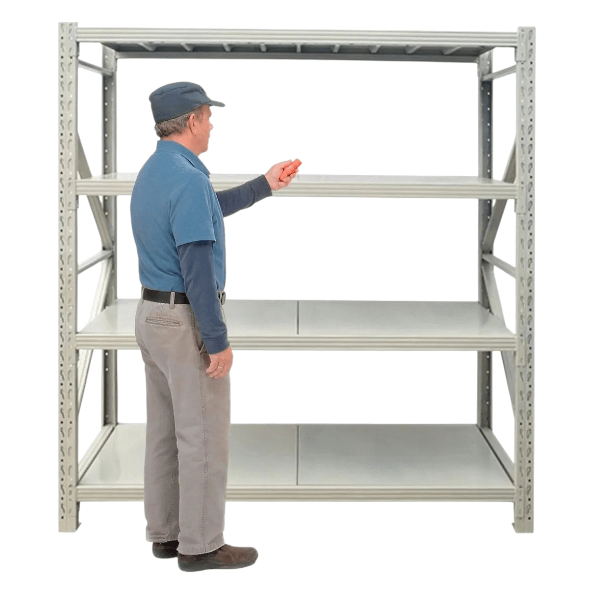 Estantería Metálica Rack Bodega Alta Demanda 4x500kg 200x200x60cm2