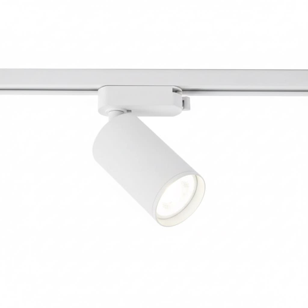 Foco Riel Monofásico para GU10 Blanco 135x93x52mm (wt)2