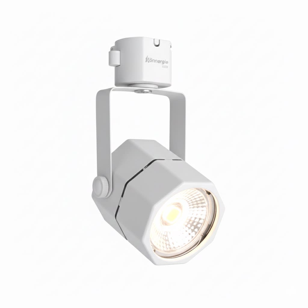 Foco Riel Monofásico para GU10 Blanco Hexagonal Naira (kn)2