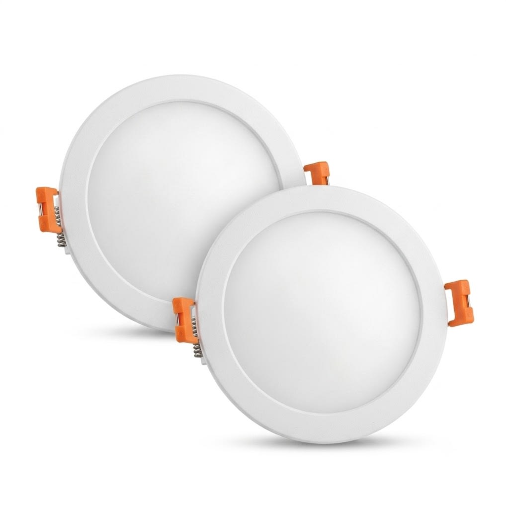 Panel Led 3W Embutido Redondo 220V 3000K Luz Cálida (kn)1