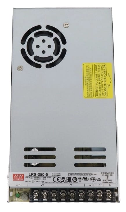 Fuente de Poder Mean Well 5V 60A 300W LRS-350-5 (215x115x30mm)1