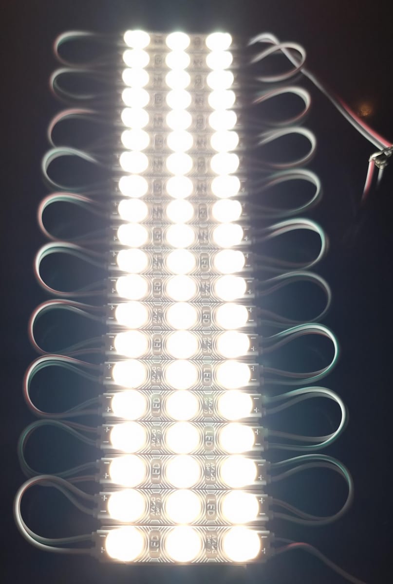Tira de 20 Módulos Led 12V 1,2W 5000K Luz Día (wt)4