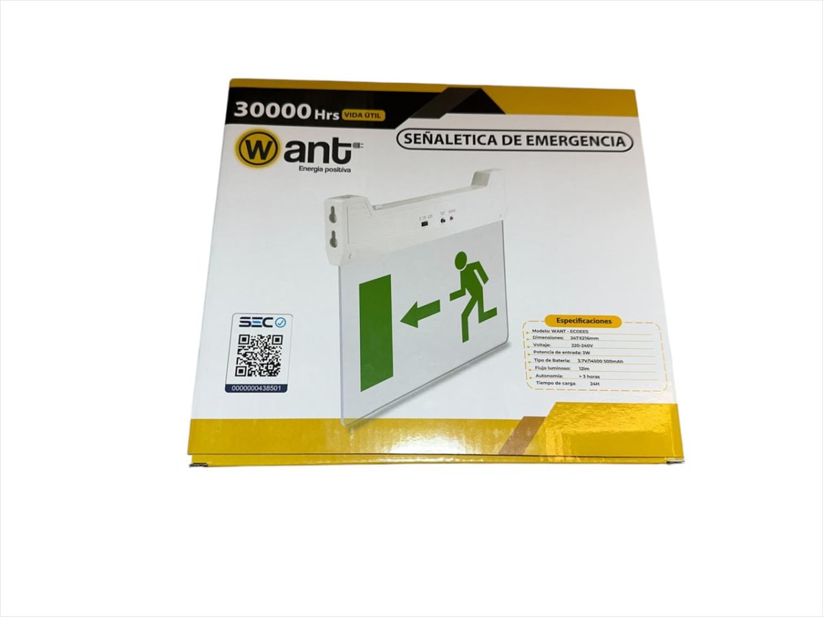 Señalética de Emergencia Persona Flecha Puerta 247x216mm4