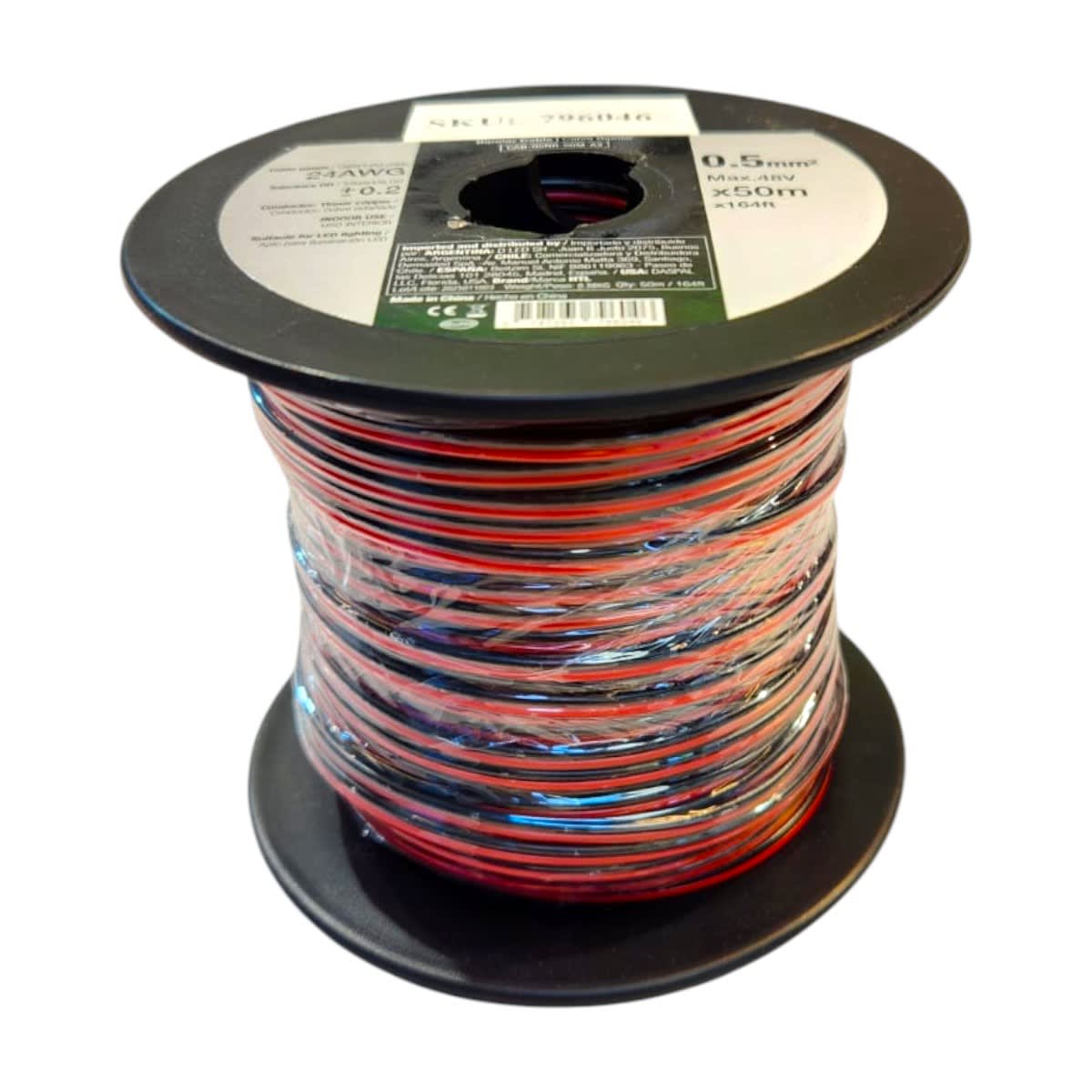 Cable Paralelo 2x24 rojo/negro 50mt (MDL)1